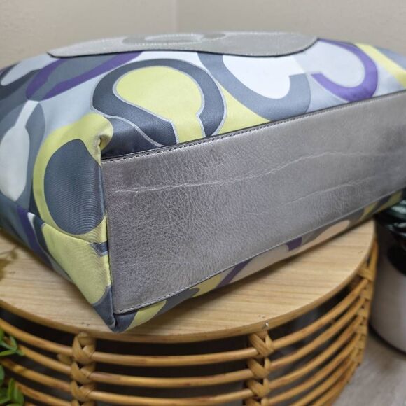 Coach Julia Op Art Signature Tote | Matching Wallet - Picture 8 of 16